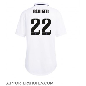 Real Madrid Antonio Rudiger #22 Hemma Matchtröja Dam 2022-23 Kortärmad